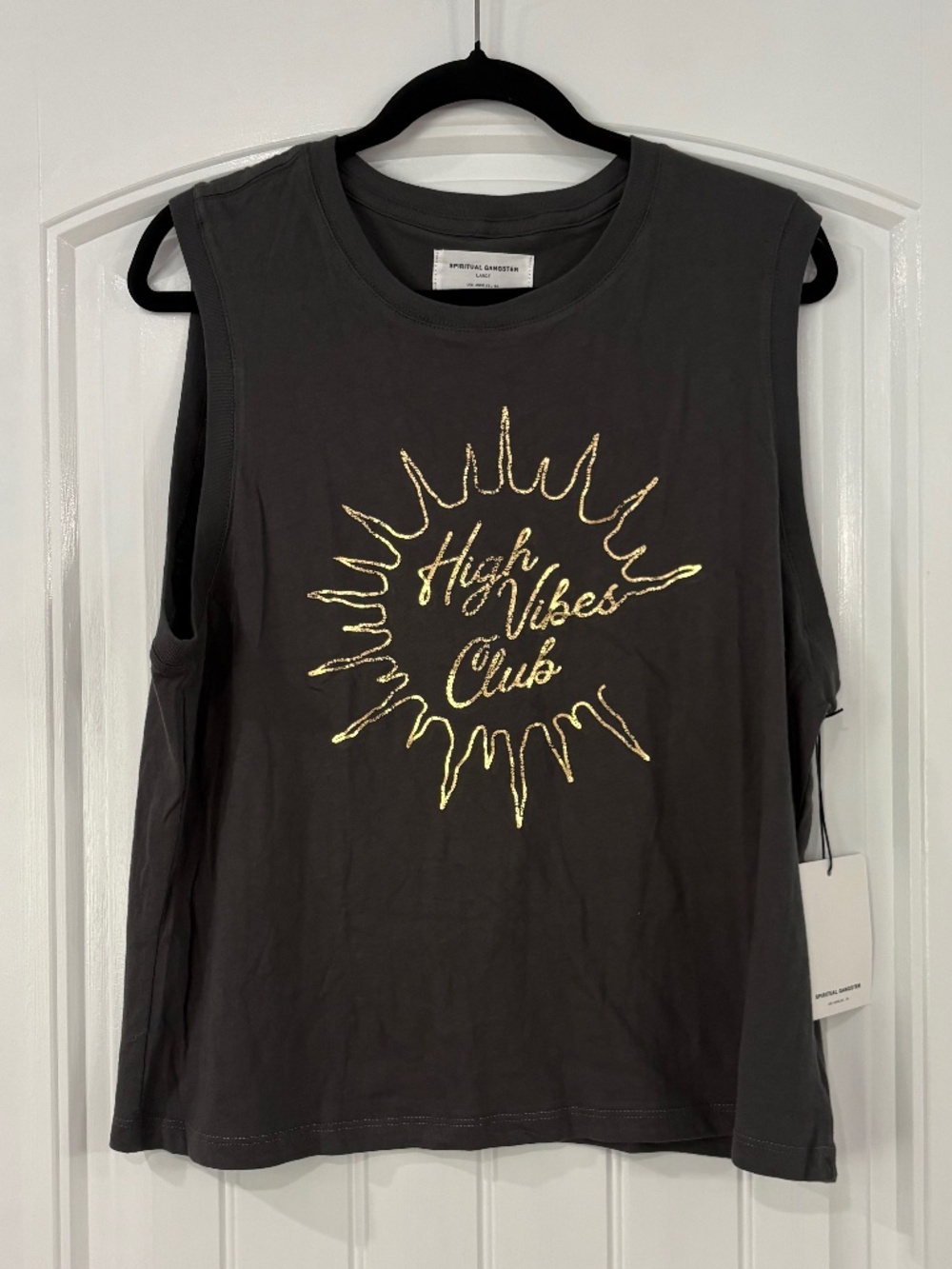 Spiritual Gangster High Vibes Bowery tank Ash